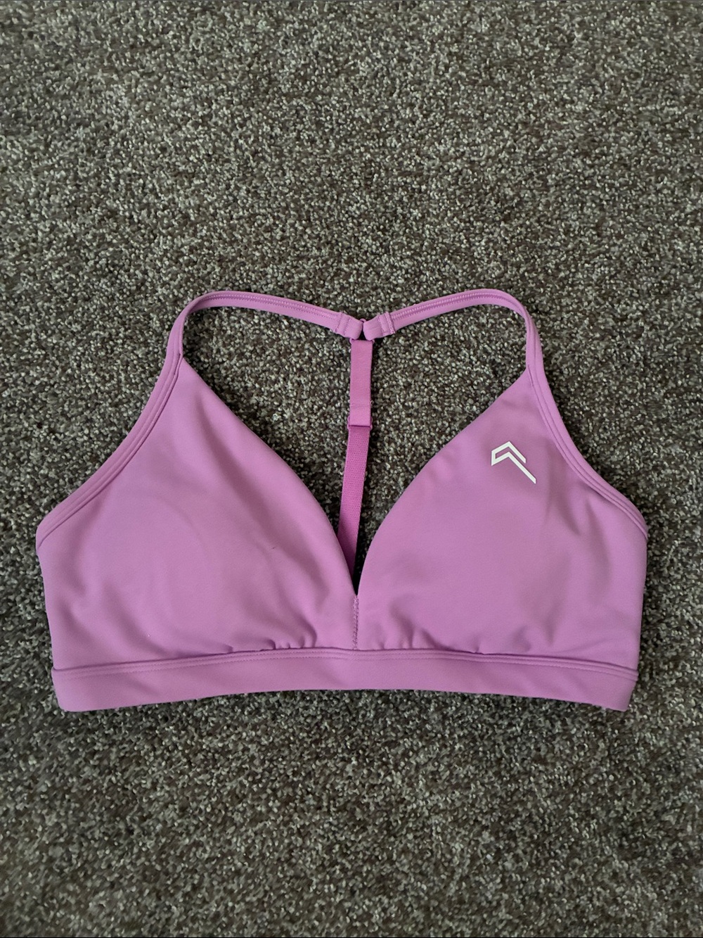 Oner Active Orchid Purple Ultra Minimal V Neck Bralette Medium